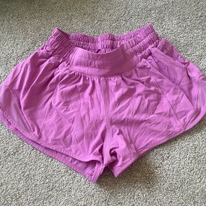 Lululemon Hotty hot shorts size 2 purple/pink